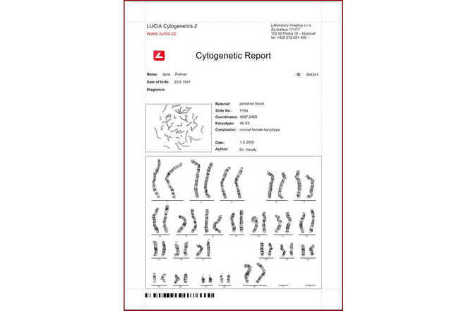 Hotová zpráva pro karyotypování image